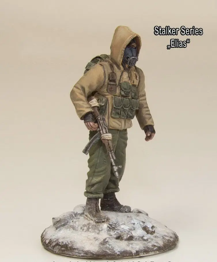 1/35 масштаб Неокрашенная фигурка из смолы сталкера серии Elias GK | Игрушки и хобби