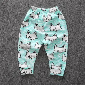 

Casual Trousers Kids Pants Baby Boy Harem Pant Children Clothes Cotton Pants Cute Animal Fox Spring Autumn Kids Clothing