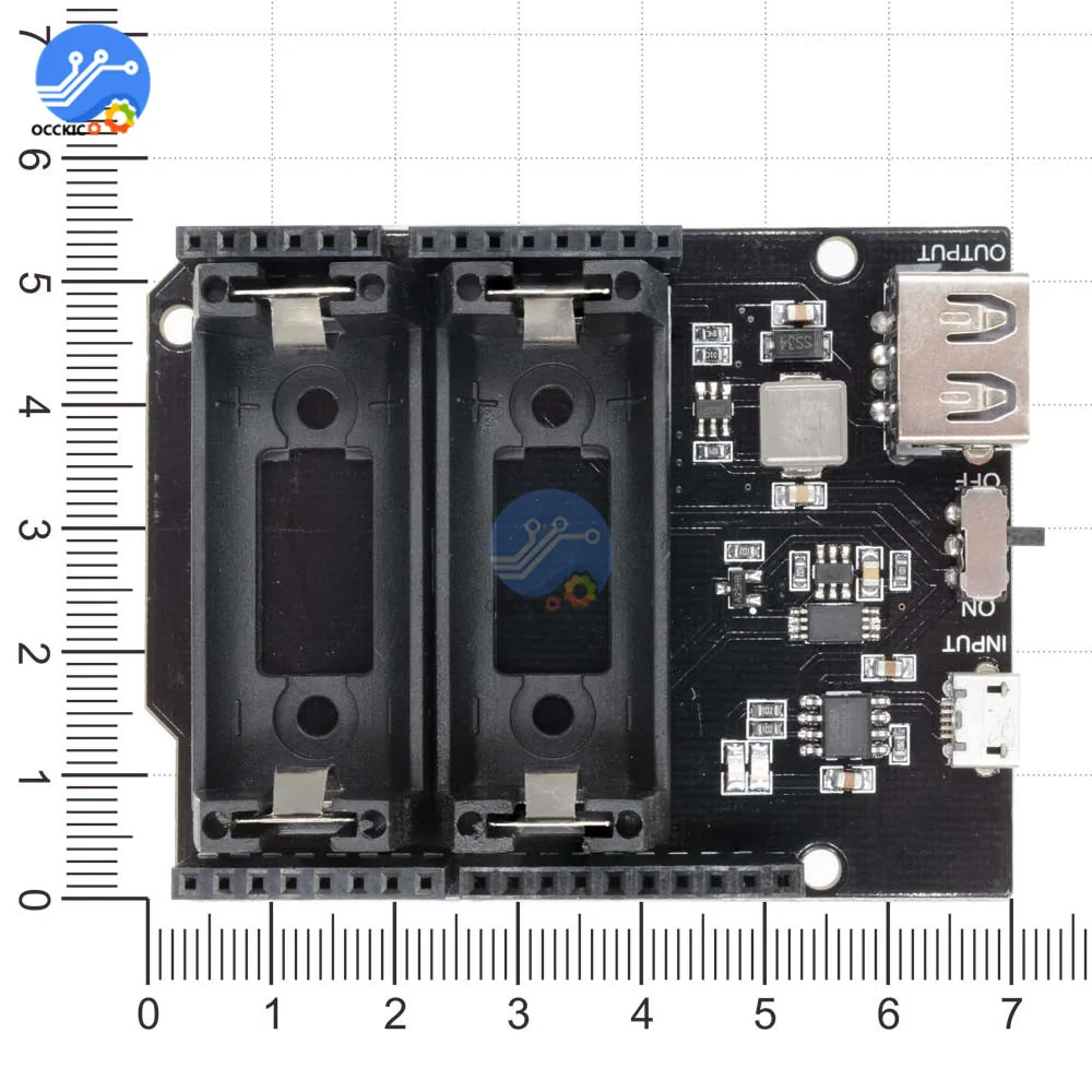 Двойной 16340 перезаряжаемый литиевый зарядный блок питания 5 в Micro USB Блок для Arduino