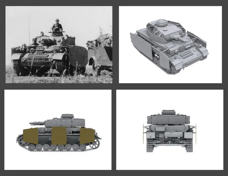 [Комплект пластиковых моделей] бордюр BT-003 Pz. Kpfw. Характеристическая вязкость полимера Ausf. F 3in1