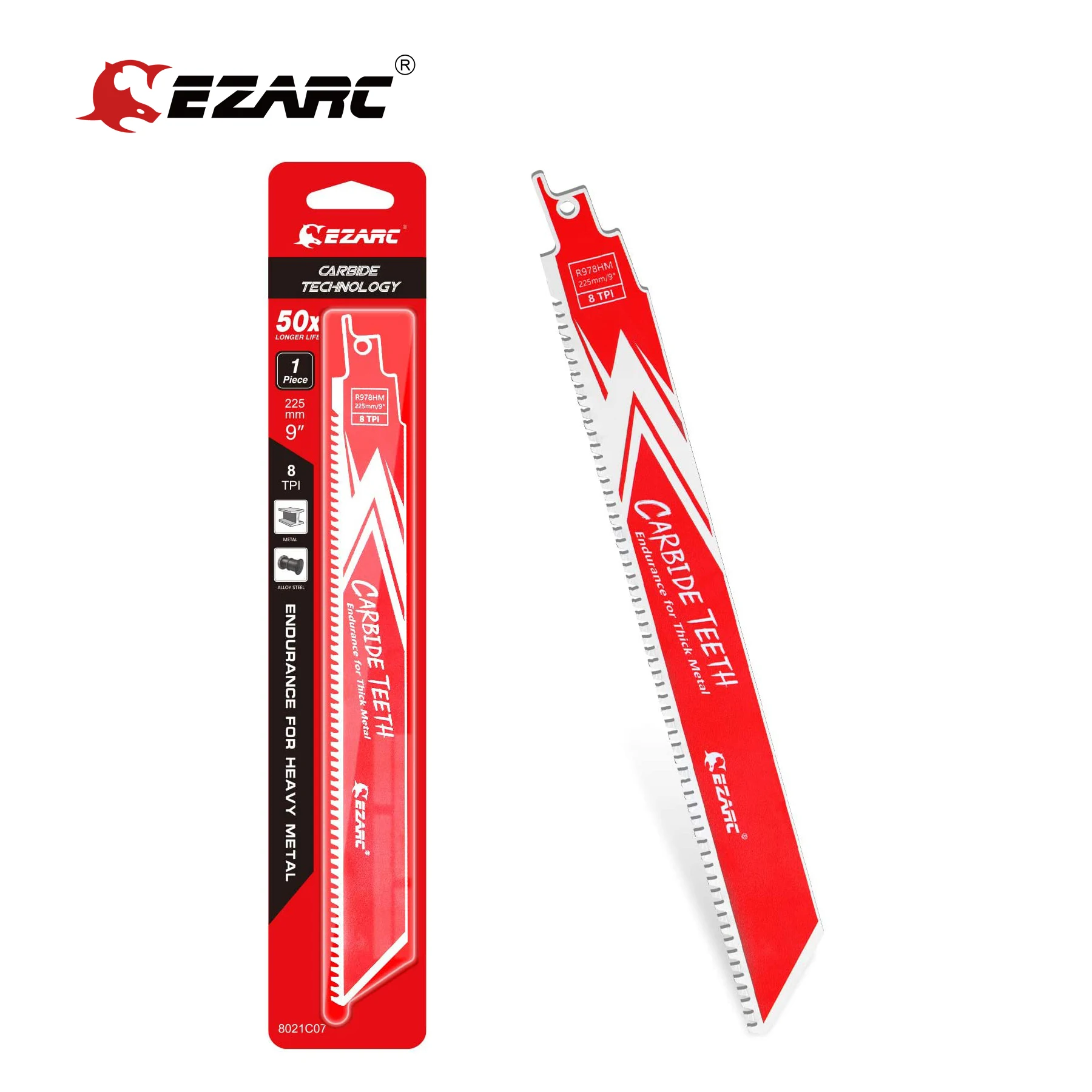 EZARC Carbide Reciprocating Saw Blade R678HM Endurance for Thick Metal