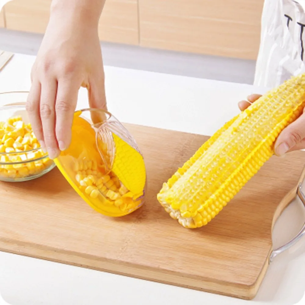 Для домашнего использования кухонные инструменты для приготовления пищи для зачистки кукурузы из нержавеющей стали сепаратор Зерен Кукурузы Cob резак-Молотилка