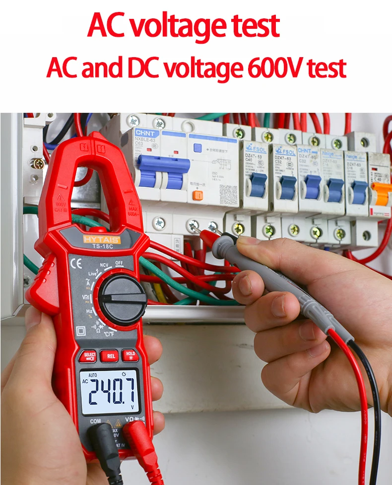 water flow sensor FY382 Big Screen AC Digital Clamp Meter Professional Multimeter Pinza Amperimetrica True RMS Capacitance NCV Ohm Hz Live Tester force measuring instruments