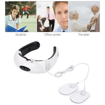 

Health Care Relaxation Machine Electric Neck Massager & Pulse Back 6 Modes Power Control Far Infrared Heating Pain Relief Tool