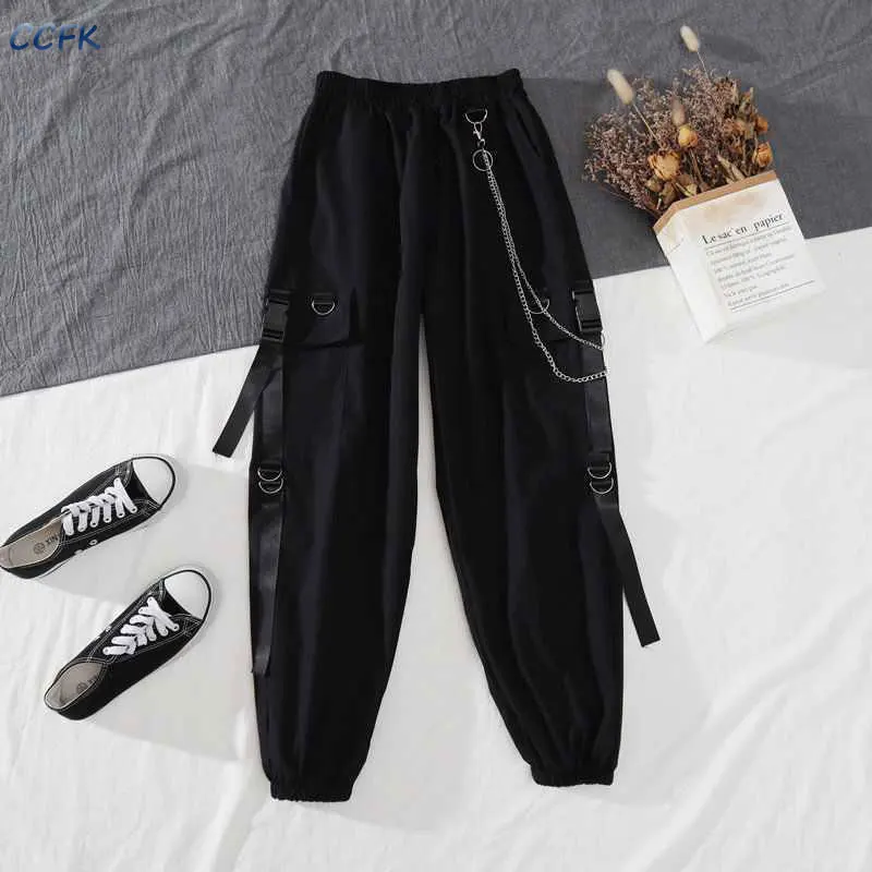 Clothes Women Harajuku Cargo Pants Suit 