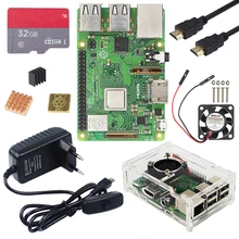 Raspberry Pi 3 Model B Plus Kit WiFi и Bluetooth плата + адаптер питания 3A + акриловый чехол + кулер + кабель для Raspberry Pi 3 B + Raspberry Pi 3 Model B Plus Kit WiFi и Bluetooth плата + адаптер питания 3A + акриловый чехол + кулер + кабель для Raspberry Pi 3 B +