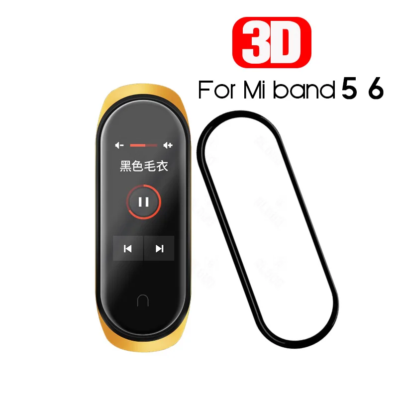 3D Защитное стекло для Xiaomi mi band 4 5 6 пленка Amazfit Band ремешок часов мягкая защита