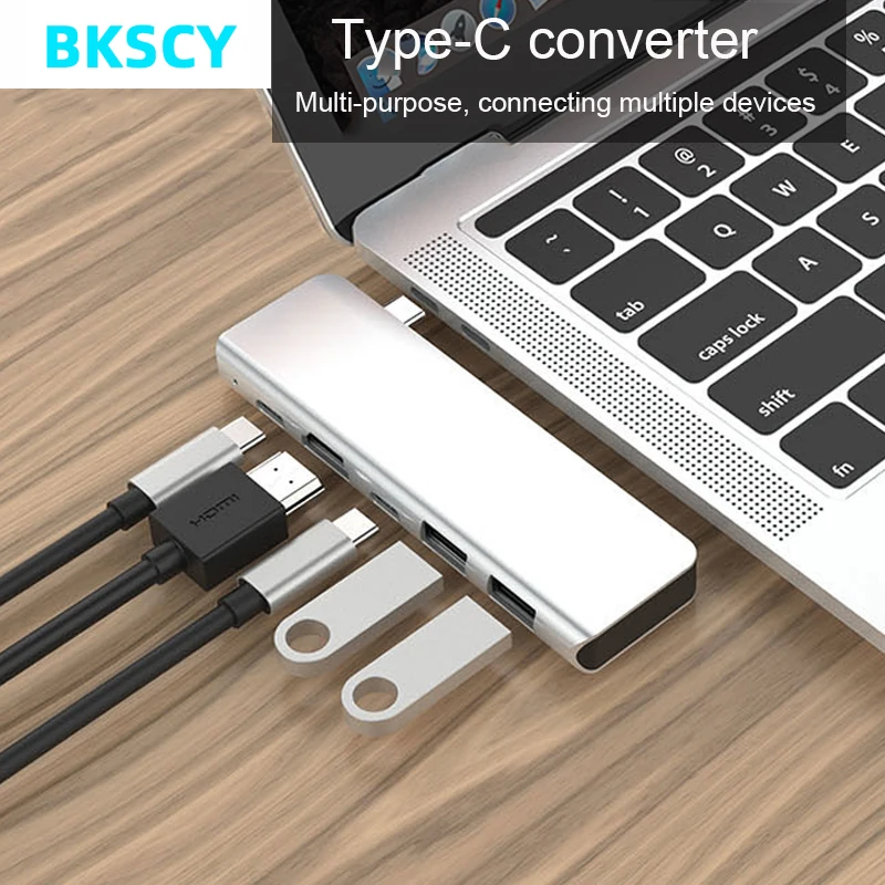 

BKSCY USB C HUB Type C to Multi USB 3.0 HUB HDMI Adapter Dock for MacBook Pro Huawei P30/P20 USB-C 3.1 Splitter 3 Port USB HUB