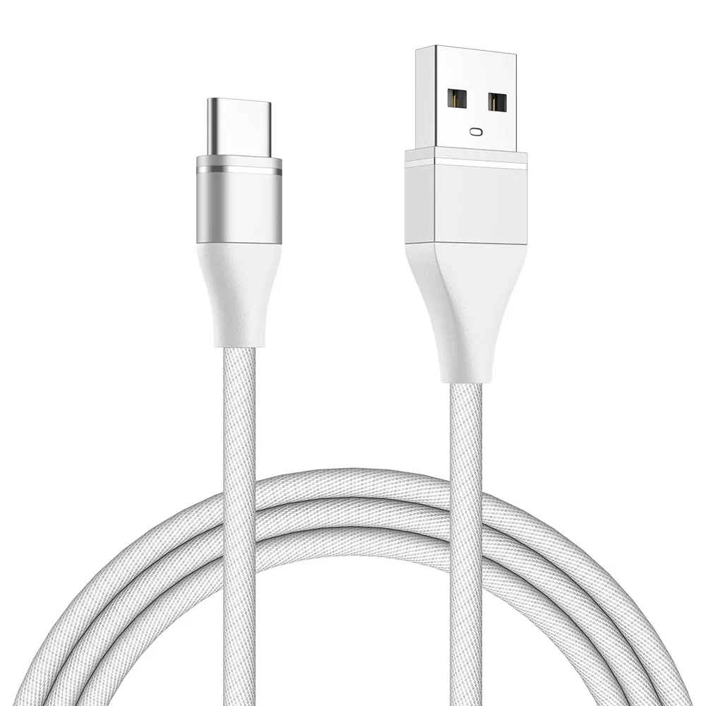 MUSTTRUE USB кабель Тип C кабель передачи данных для быстрой зарядки для samsung S9 HAUWEI P30 Pro USB-C джинсовый телефон зарядное устройство Шнур tipo c - Цвет: White