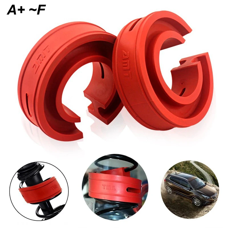 

2Pcs Universal Car Shock Absorber For The Car Buffer Spring Bumper Power Auto-buffers A/B/C/D/E/F Type Springs Bumpers Cushion