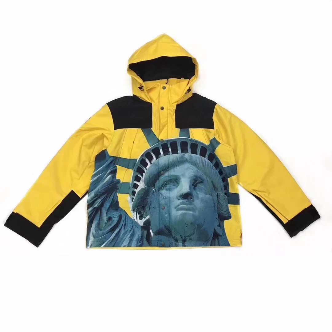 

Best Quality Statue Liberty Women Men Windbreaker Jacket Hiphop Streetwear Men Oversized Jacket Windbreaker