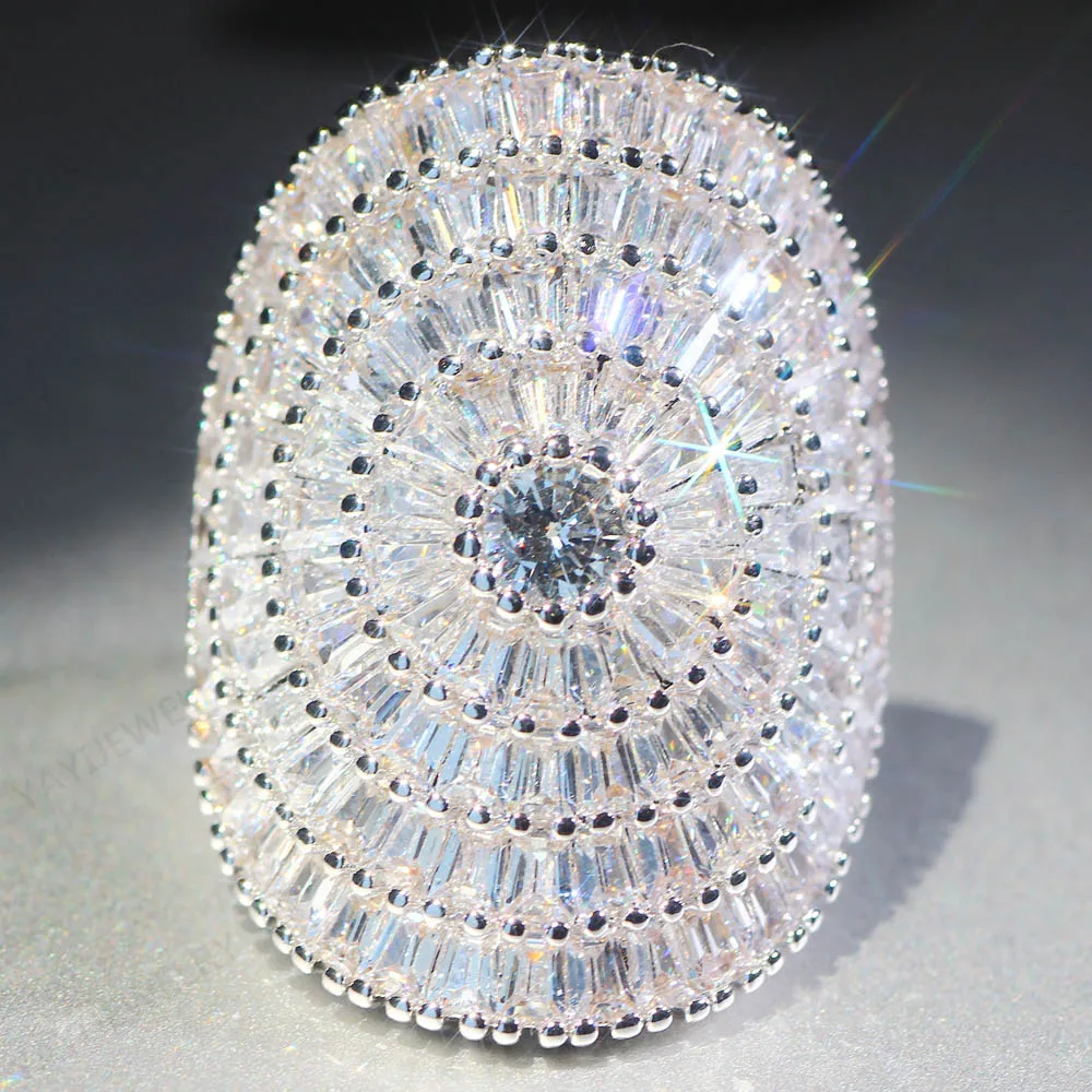 YaYI Jewelry 200+pcs Natural Moissanite Gemstones Zircon Silver Color Engagement Wedding Lovers Precious Rings wedding rings moissanite ring