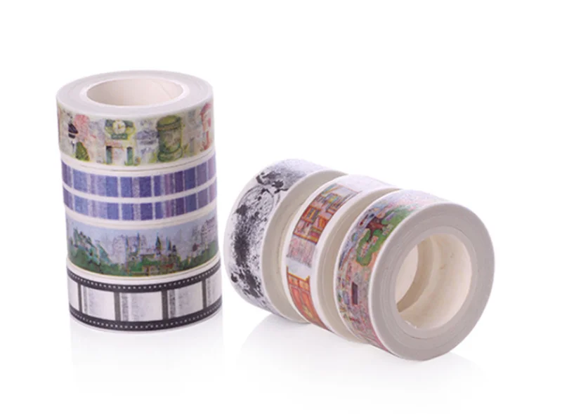 Мультфильм лента Washi для милых девочек почтовый ящик Эллиса замок китайские элементы насекомых изоляционная лента DIY оформление альбома, дневника Стикеры ленты
