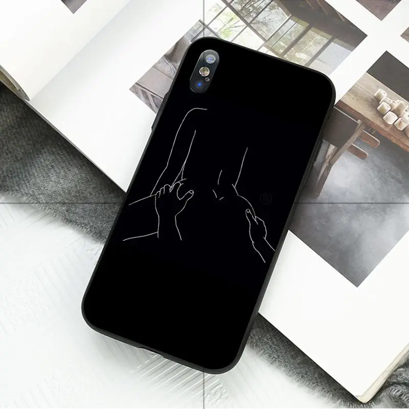 Black and white line art