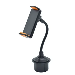 Veículo do carro bebidas suporte de copo suporte de montagem do telefone 360 graus rotatable berço com pescoço mais longo para o telefone móvel e tablet