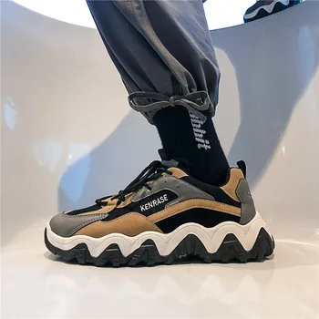 

Plastics Men Casual Shoes Fashion Sneakers Arrival Me Mixed Colors Spring Tide Shoes Platform Men's Light Shoes