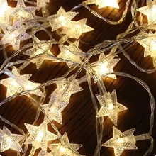 Светодиодный светильник поделки Рождественские сцены "пятиконечная звезда" гранул лампа звезды светильник красочные светильник s