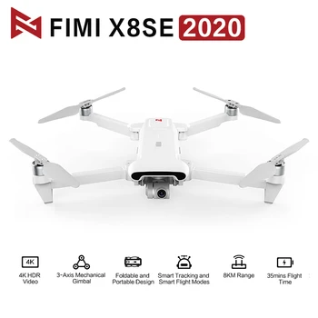

FIMI X8SE 2020 Quadcopter Camera Drone 4K GPS HD Dron Profesional Drone 5G WIFI FPV 3-axis Gimbal Camera RC Drones 8KM 35 mins
