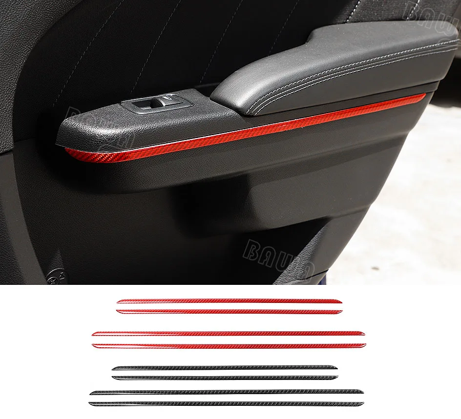 Woopeey Carbon Fiber Fuel Tank Cover Trim Accessories Filler Door Compatible with Dodge Challenger 2015-2020
