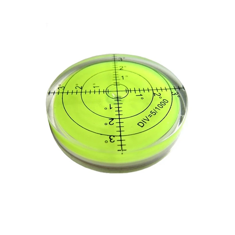 Universal 60*12mm Spirit Bubble Level Degree Mark Surface Circular Level Gauge for Measuring Tool