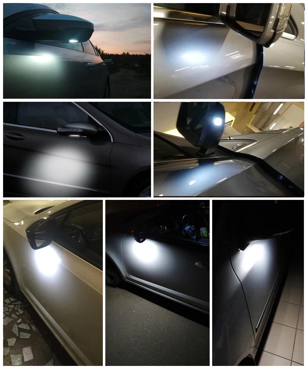 ޸  W204 W212 W176 W246 W219 W221 ̽ LED ̵ ̷  Ʈ  ũ ȭƮ 2PCS