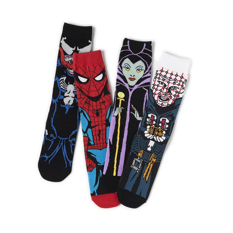 Аниме «Человек-паук Venom носки Косплэй реквизит Рождественские подарки унисекс с человеком-пауком верхняя юбка малефисенты для чулок