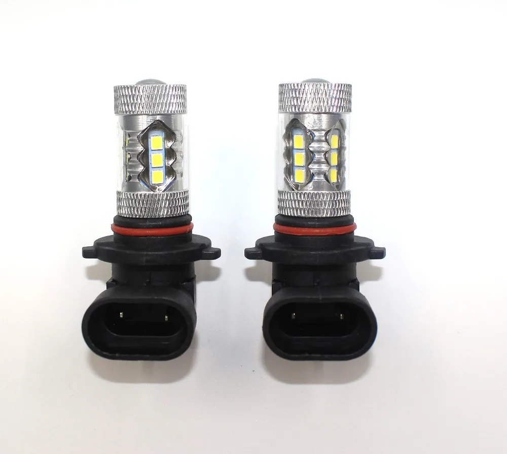2 шт. высокой мощности 9005/9006 H10 80 Вт 16SMD белый свет автомобиля светодиодные противотуманные фары