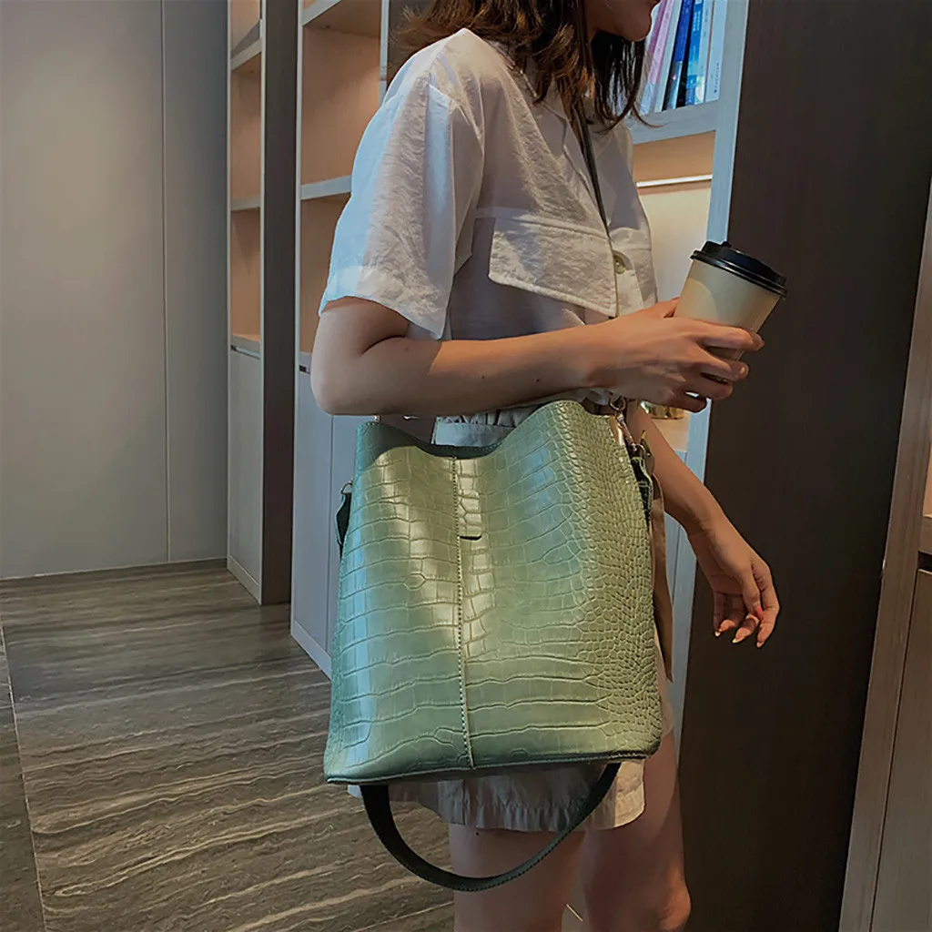 OCARDIAN handbag Fashion Stone Pattern Tote Bags For Women Handbags Women Bags Designer Hasp Shoulder Bag Handbags Sac O10