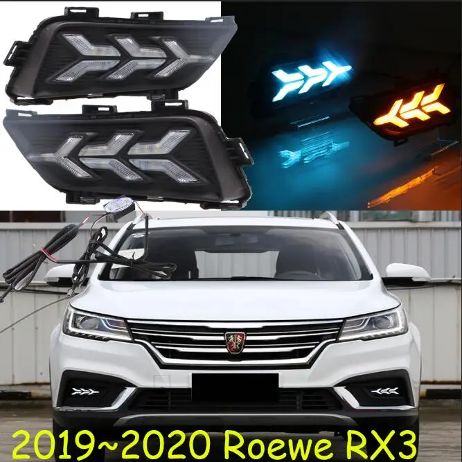 white yelo blue Год для Roewe RX3 дневной свет Автомобильные аксессуары светодиодный DRL фары для Roewe RX3 противотуманные фары - Цвет: white yelo blue
