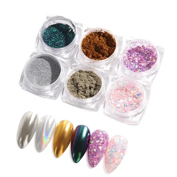 

Nail Magic Mirror Powder Acrylic Nail Powder DJ Sequins Pearl Powder Shell Powder Collection Set Powder Set