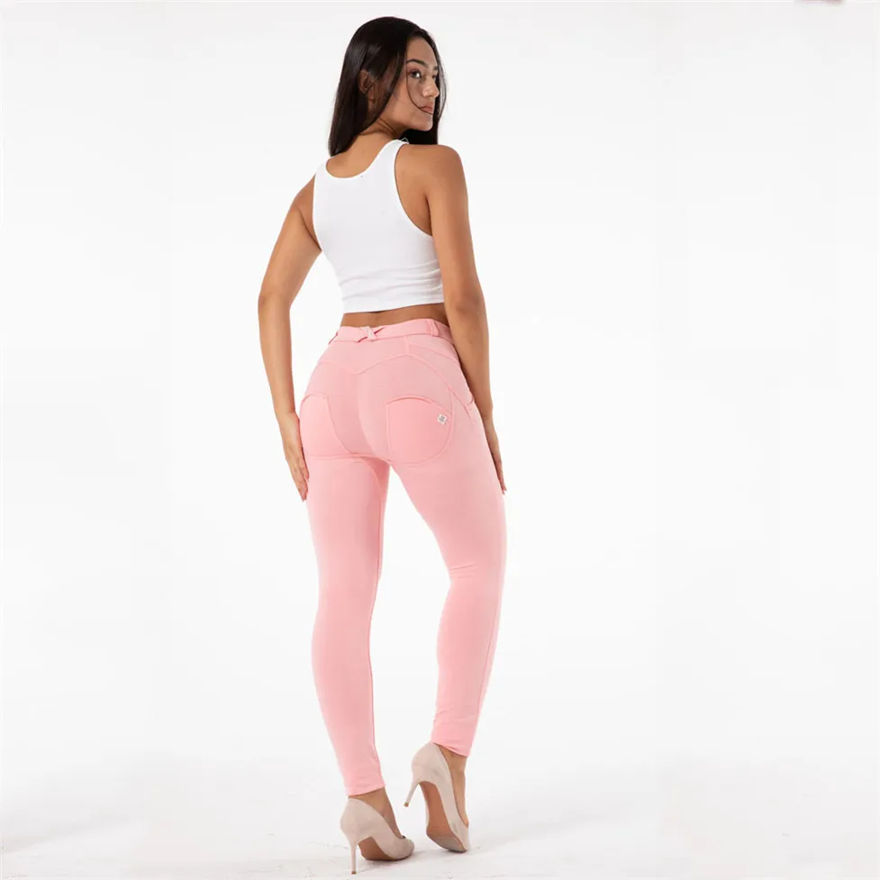 Shascullfites Melody Pink Tights Womens Pink Cool And Comfy Leggings Latest Ladies Trousers Summer Gym And Shaping Pants