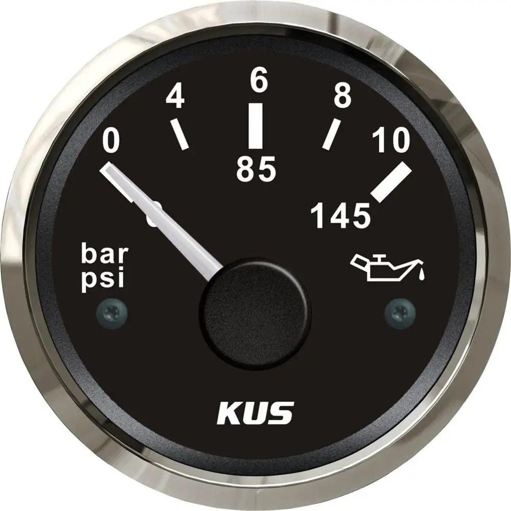 Манометр масляный 52 мм 0 10 бар 12/24 в 100% psi|pressure meter|pressure gaugepressure gauge fuel |