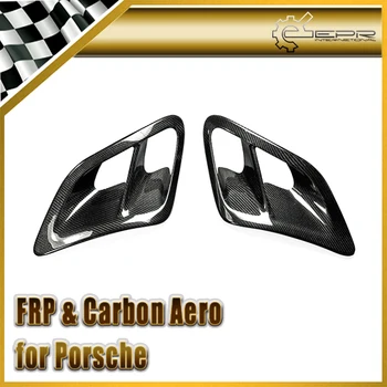 

Car-styling Carbon Fiber Side Air Intake Scoops Glossy Finish Fender Duct Cover Part For Porsche 2007-2010 997 Turbo & GT2 Turbo