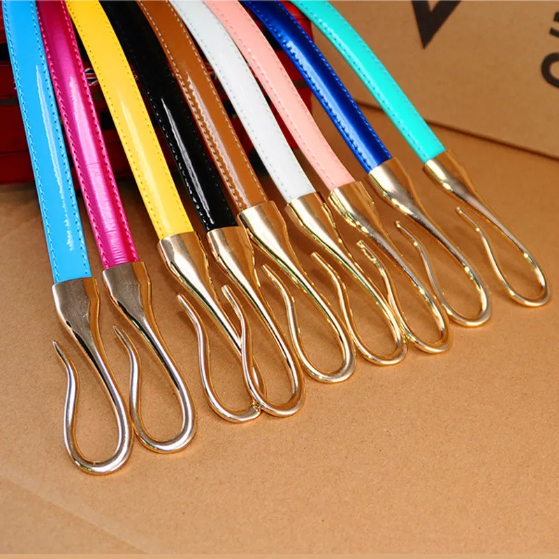 

Ремень женский из натуральной кожи, тонкий, регулируемый, ярких цветов