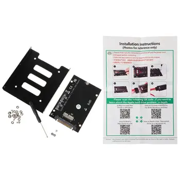 

Adapter SSD M2 PCIe to SFF-8639 U.2 Adapter with 3.5" SSD Bracket Tray Caddy for MacBook Air Pro Retina 2013 2014 2015 12+16Pin