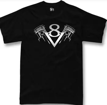 

V8 T-Shirt for Hemi Engine Dodge 427 Hot Rod muscle US fans tshirt