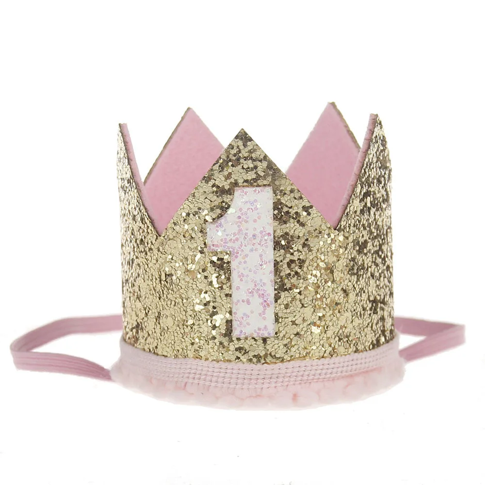  Baby Rose Flower Crown Headband Baby sequin crown hair band Lovely Kids Birthday Gift Photo Prop Hair Accessories