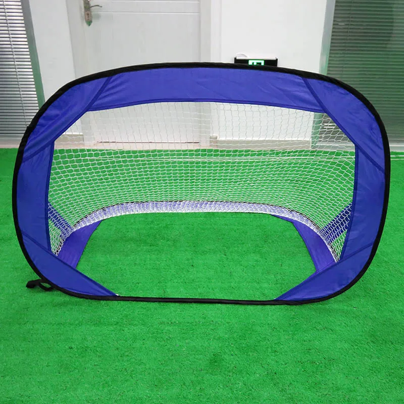BR-SG-0012-blue Складные футбольные ворота с сеткой, тренировочные ворота, тренировочные ворота, пляжные детские спортивные ворота, крытая игра на открытом воздухе, игрушки для детей - Цвет: BR-SG-0012-blue