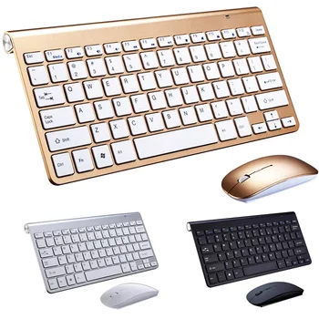 

2.4G Keyboard Mouse Combo Set Multimedia Wireless Keyboard and Mouse For Notebook Laptop Mac Desktop PC TV Office Supplies