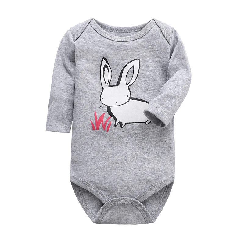 xch201902-14 Боди для новорожденных; одежда для малышей; bebes; хлопковая одежда с длинными рукавами и принтом для малышей 0-24 месяцев - Цвет: xch201902-14