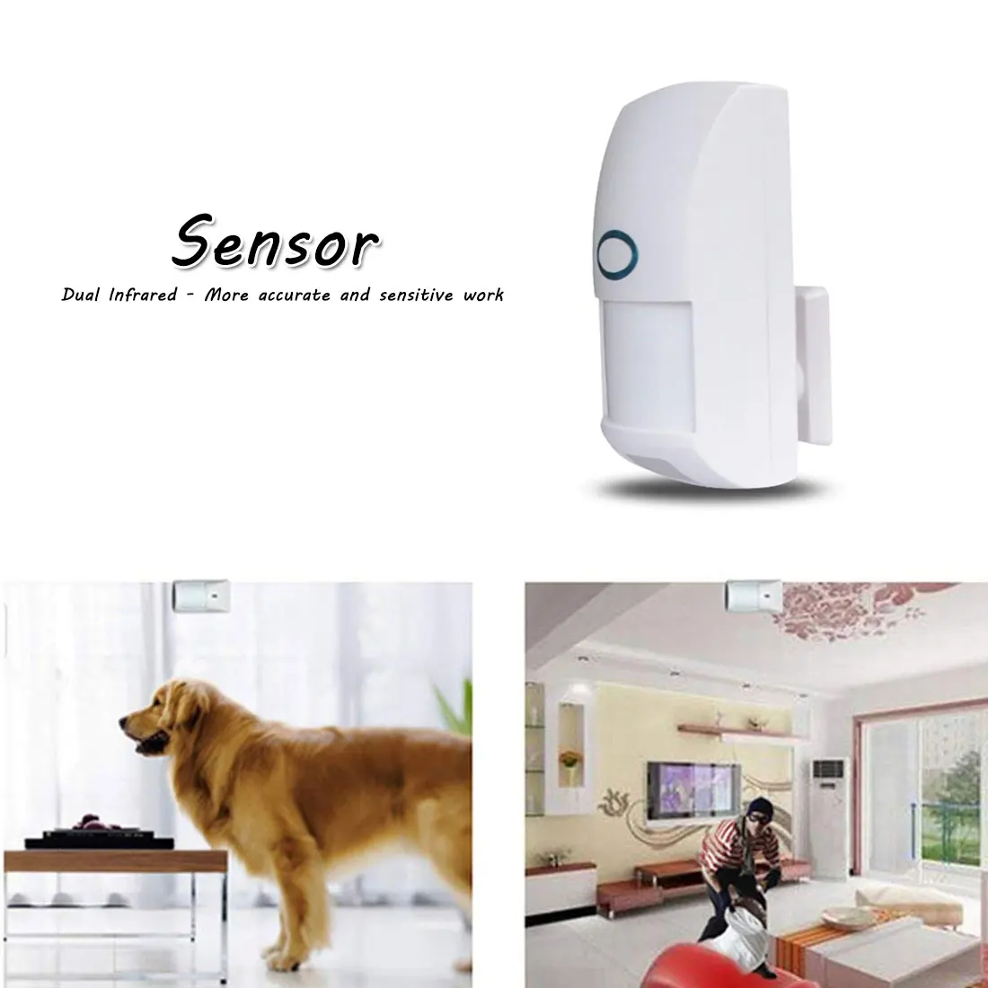

Wireless Infrared Home Door and Window Alarm Detector RF 433MHZ Wifi Wireless Signal Converter PIR 2 Sensor/ DW1 Door & Window