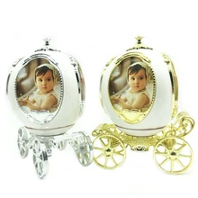 Boîte à musique chariot à citrouille, Album de mélodie rotative, Photo de bébé, décoration de la maison, cadeau éducatif de noël pour enfants, jouet Fidget