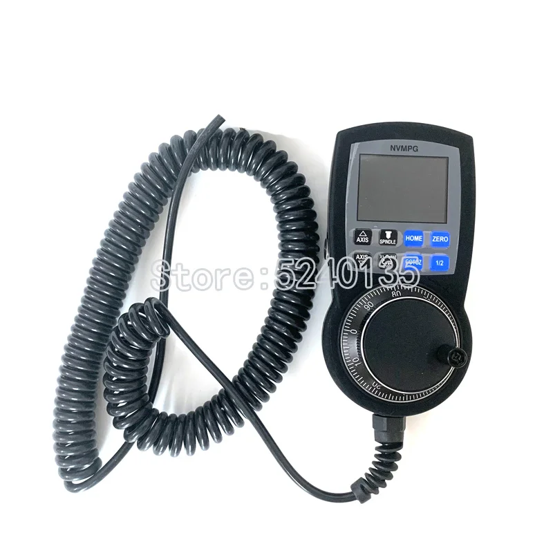 CNC 6 Axis NVMPG Manual Pulse Generator Handwheel with LCD RJ45 / DB15 Serial Communication Protocol