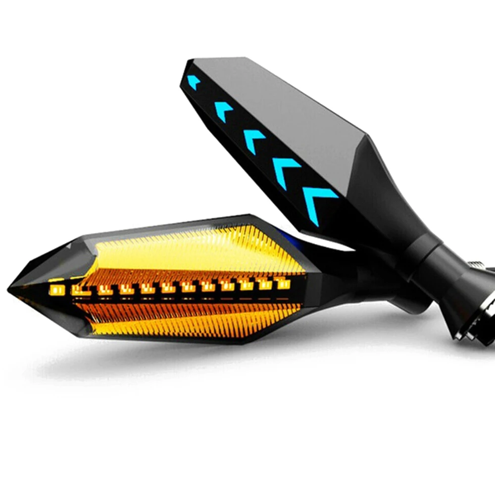 

2pcs LED Bike Light Motorbike Direction Lights Flowing Motorcycle Turn Signal Light Motor Indicator Lamps for bicycle