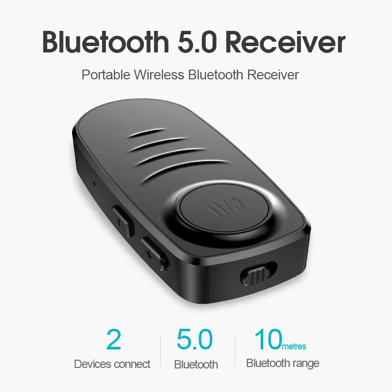 JaJaBor Bluetooth 5,0 приемник AUX автомобильный комплект громкой связи 3,5 мм AUX аудио разъем беспроводной A2DP музыкальный аудио приемник адаптер