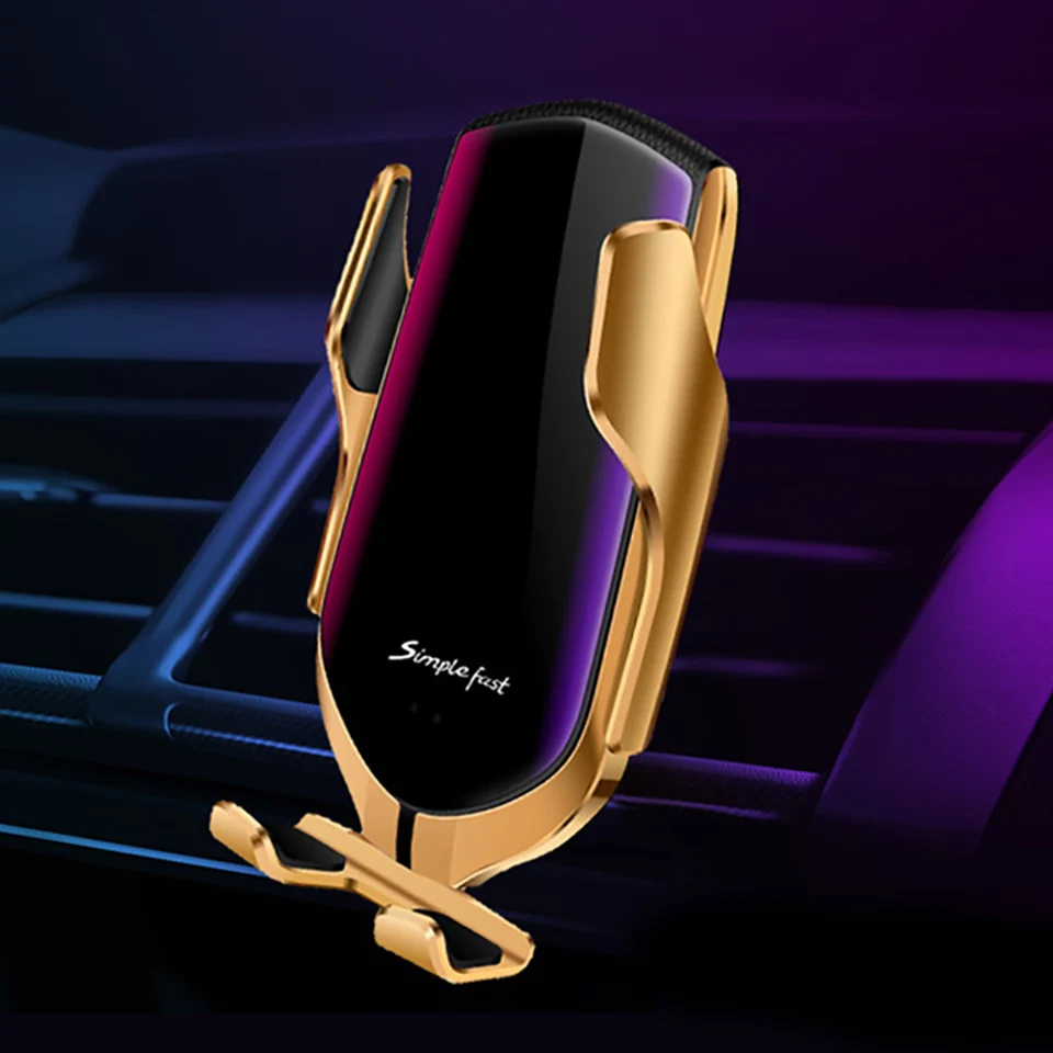 Qi автомобильное зарядное устройство для телефона для samsung Quick 3,0 Usb быстрое зажимное крепление вентиляционное отверстие для iPhone Xs Max XR samsung Fast Charg