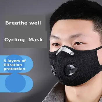 

10Pcs Cycling Face Mask Activated Carbon Dustproof Windproof Anti-fog Mask With Gas Filter Sports Outdoor Protective Filter 0.3