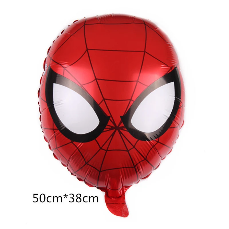 Party Decorations Spiderman Birthday Party Decorations Balloons Disposable Tableware 3D Great Spider Foil Balloon Party Supplies Plate Napkins