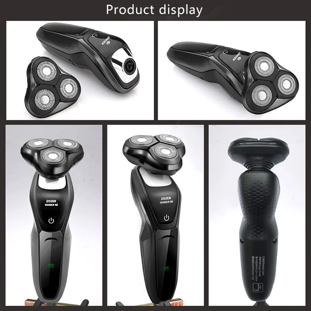 4D Rotary Wet Dry Electric Shaver Multi-function Men USB Car Charging Body Wash Razor Nose Hair trimming Beard knife home travel