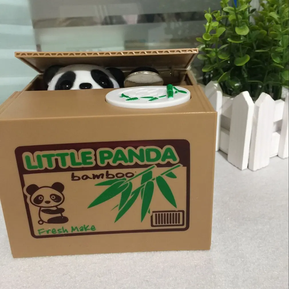 Panda Stiehlt Münze Spardose Elektrische Münzen Box Sparschwein Kinder Geschenke 